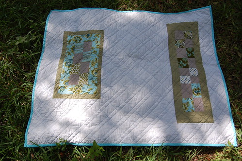 Baby Blue Zigzag Quilt