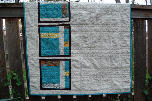 Arcadia Modern Baby Quilt - back